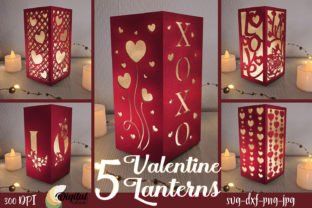 Valentine Lantern, Lantern Template, Lantern Svg, Paper Lantern, 3d Laser, Valentine Day Crafts, 3d Paper, Shadow Boxes, Paper Lanterns