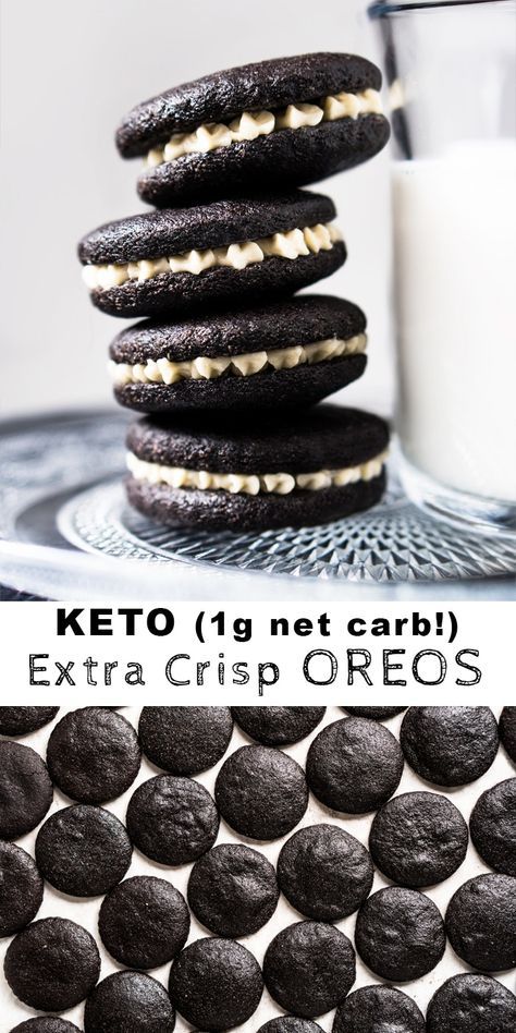 Galletas Keto, Keto Cookie Recipes, Desserts Keto, Postre Keto, Chocolate Oreo, Keto Friendly Desserts, Keto Brownies, Low Carb Cookies, Low Carb Sweets