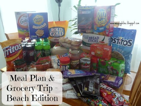 Beach Vacation Meals, Easy Vacation Meals, Vacation Meal Planning, Beach Vacation Tips, Vacation Prep, Vacation Food, Beach Vacation Packing, Grocery Planning, Beach House Vacation