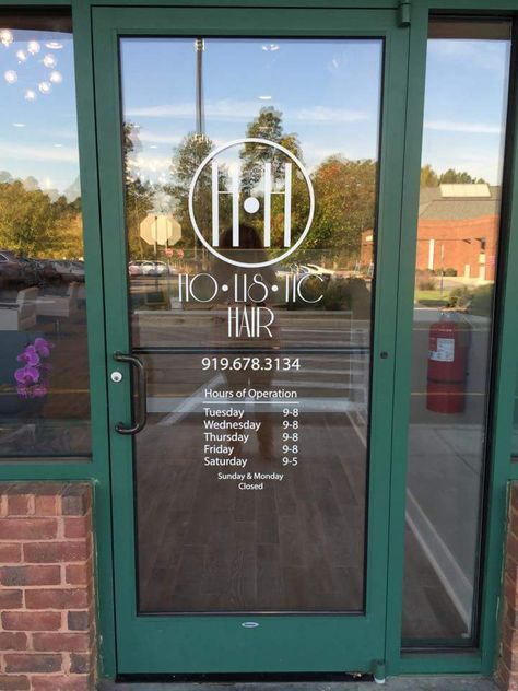 Business Door Decal Ideas, Glass Door Signage Design, Glass Door Signage, Reformer Studio, Gold Signage, Commercial Glass Doors, Wooden Glass Door, Storefront Doors, Logo Cafe