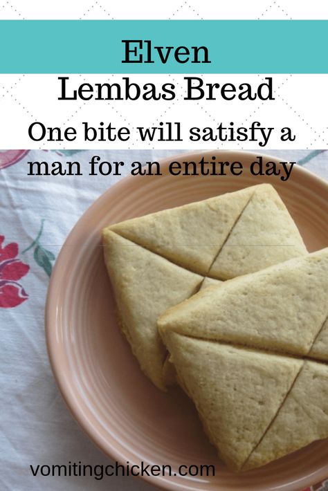 Elven Lembas Bread recipe: a bite will satisfy a man for a day! - vomitingchicken.com Lembas Bread Recipe, Lotr Recipes, Lembas Bread, Hobbit Food, Second Breakfast, Legolas, First Bite, Bread Recipes Homemade, Inspired Recipes