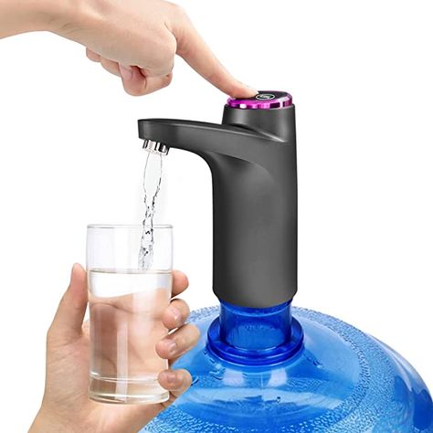 DOTSOG Water Bottle Pump USB Charging Automatic Drinking Water Pump Dispenser Electric Water Dispenser for Universal 5 Gallon Bottle Wireless & Portable for Home Kitchen Office Use - - Amazon.com Drinking Fountains, Gallon Water Bottle, Electric Water Pump, Portable Water Bottle, Stainless Steel Pipe, Water Coolers, Botol Air, Pure Water, Water Dispenser