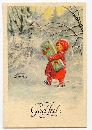 Jenny Nystrom                                                                                                                                                                                 More Images Noêl Vintages, Santa Klaus, Christmas Ephemera, Vintage Christmas Images, Swedish Christmas, Christmas Postcards, Christmas Graphics, Christmas Post, Old Christmas