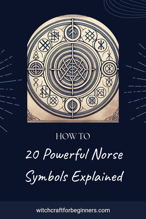 Explore these 20 amazing Norse symbols that work wonders in witchcraft and Scandinavian spirituality. Each symbol is deeply rooted in Viking lore, offering unique meanings and magical properties. Learn how these symbols can connect you to ancient traditions and enhance your spiritual practices. Discover how runes and intricate designs can attract powerful energies, provide protection, and cover you in positive vibes. Start unlocking the magic behind these legendary symbols. Your journey into Norse witchcraft begins here! Viking Protection Symbol, Norse Protection Symbol, Norse Witchcraft, Viking Knotwork, Symbols And Their Meanings, Norse People, Pagan Symbols, Protection Symbols, Odin God