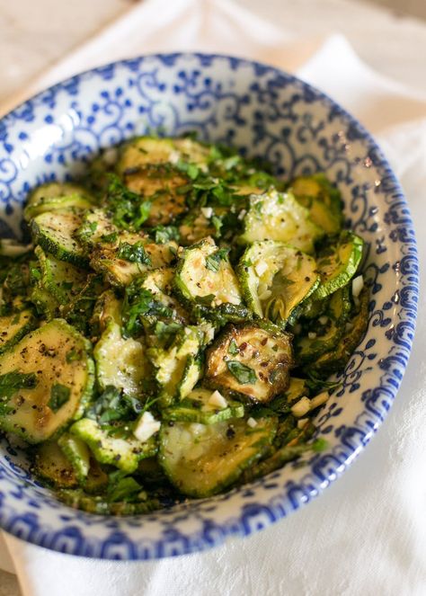 Recipe: Garlic-Marinated Zucchini — A Summer Shabbat with Leah Koenig Shabbat Dinner Recipes, Marinated Zucchini, Shabbat Recipes, Roman Food, Shabbat Dinner, Vegan Inspiration, Jewish Recipes, Summer Vegetable, Summer Dinner