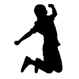 Child Silhouette, Silhouette Sport, Trampoline Party, Jump Party, Sending Mail, Kids Silhouette, School Murals, Boy Pic, Silhouette Images