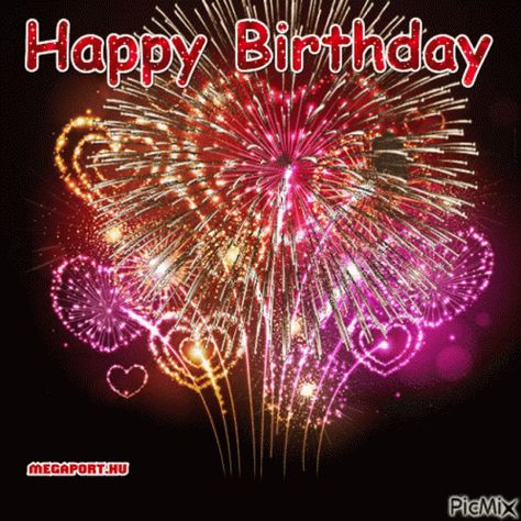 Happy Birthday GIF - Happy Birthday - Discover & Share GIFs Free Animated Birthday Greetings, Happy Birthday Fireworks Gif, Animated Happy Birthday Wishes Gif, Happy Birthday Wishes Images Gif, Gif Birthday Wishes, Good Morning Happy Birthday, Animated Birthday Greetings, Happy Birthday Fireworks, Happy Birthday Gif Images