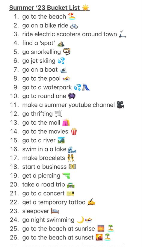 Fun Lake Activities, Youtubers Recommendations, Summer Ideas With Friends Bucket Lists, Summer List Ideas, Summer Bucket List For Teens, Ultimate Summer Bucket List, Bucket List For Teens, Summer Checklist, Summer List