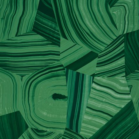 Agate Slice - Malachite Green Wallcoverings | Schumacher Malachite Wallpaper, Romancing The Stone, Malachite Green, The Joy Of Painting, Space Gallery, Eyes Wallpaper, Painting Services, Classic Decor, Agate Slice