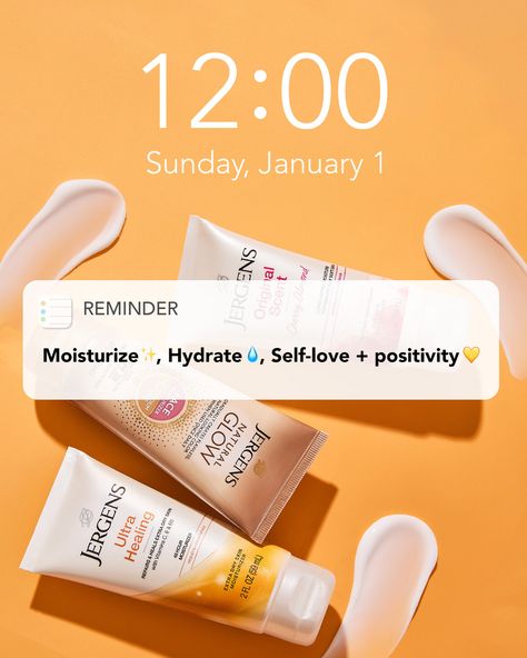 Kick off 2023 the Jergens way with self-care and moisturized, glowing skin 🤩 Happy New Year Jergens Family 💛💫 Skincare Creative Ads Design, Skin Care Creatives, Cosmetics Social Media Post, Skin Care Marketing, Cosmetic Creative Ads, Skin Care Instagram Post Ideas, Happy New Year Creative Ads, Skin Care Ads Creative, Skincare Ads Design