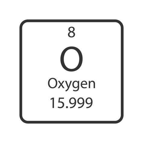 Oxygen symbol. Chemical element of the periodic table. Vector illustration. Oxygen Element, O Symbol, Table Vector, Element Table, Guys Fashion Casual, Periodic Table Of The Elements, Element Symbols, The Periodic Table, Diy Pillows