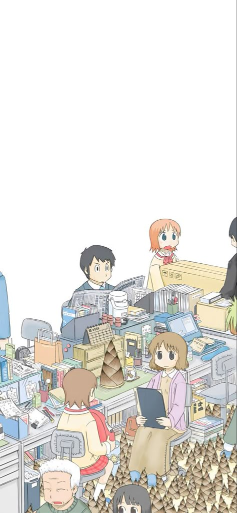 Wallpaper nichijou Waller Paper, 3d Pose, Azumanga Daioh, Homescreen Wallpaper, Cartoon Character Design, Awesome Anime, Phone Themes, I Wallpaper, An Anime