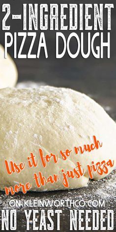 2 Ingredient Pizza Dough, Quick Pizza Dough, No Yeast Pizza Dough, Quick Pizza, Pizza Dough Recipe Easy, Best Pizza Dough, Easy Pizza Dough, Diy Pizza, Two Ingredient