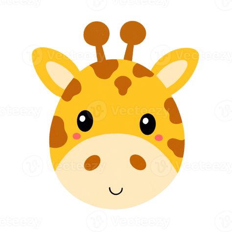 Cute giraffe face in cartoon. Giraffe Face Drawing, Giraffe Face, Giraffe Head, Cartoon Giraffe, Cute Giraffe, Drawing Cartoon, Cartoon Faces, Heart Tree, Cityscape Photos