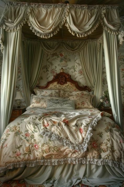 Bed Design Royal, Princess Room Royal, Bed Design Ideas, Cozy Fall Bedroom, Best Bed, Fall Bedroom, Princess Room, Victorian Furniture, Cute Room Ideas