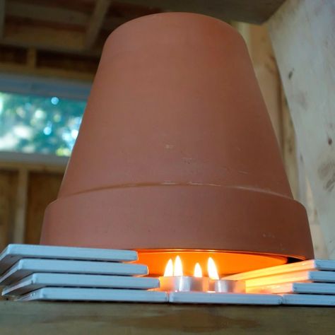 Terra Cotta Heater, Pellet Fireplace, Portable Wood Stove, Candle Heater, Fireplace Damper, Diy Heater, Kerosene Heater, Radiant Heaters, Terracotta Flower Pots