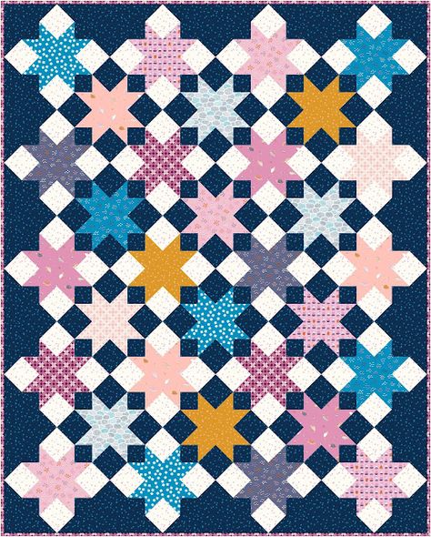 Pieced Just Sew: Friday Fabric Refresh - Tarrytown by Ruby Star Society Geometric Quilt Patterns, Colourful Quilts, Quilting Panels, Ruby Star Society, Charm Quilt, Fat Quarter Quilt, Geometric Quilt, Sew Patterns, Quilting Blocks