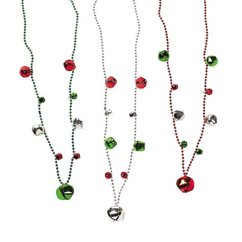 Bell Jewelry, Fun Christmas Decorations, Bead Necklaces, Jingle All The Way, Jingle Bell, Jingle Bells, Stocking Stuffers, Make Your Day, Party Favors