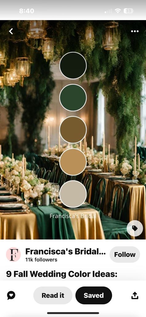 Green And Tan Wedding Theme, Olive Green And Gold Color Palette, Olive Green And Gold Wedding Decorations, Olive Green And Sunflower Wedding, Olive Green And Champagne Wedding Color Schemes, Forest Green And Tan Wedding, Olive Green And Gold Living Room, Amber And Green Wedding, Gold And Olive Green Wedding