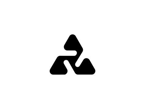 Triangle by Stevan Rodic on Dribbble Atom Graphic Design, Sbs Logo, Atomic Logo, Monogram Logo Typography, Minimal Logos Inspiration, Geometric Logo Design, S Logo Design, Brand Symbols, Online Logo Design