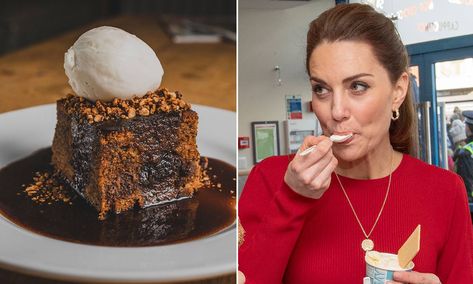 Kate Middleton's favourite dessert revealed – and the recipe is so indulgent Royal Recipe, Roast Chicken Dinner, British Desserts, Bread And Butter Pudding, Toffee Pudding, Sticky Toffee Pudding, Sticky Toffee, Chicken Dinners, Clotted Cream