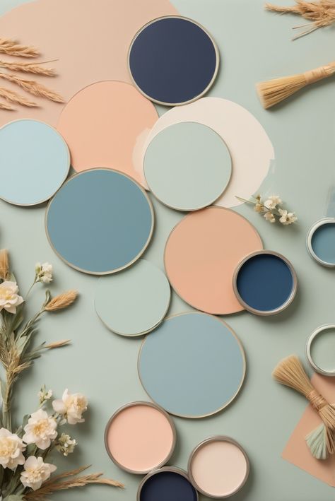 Discover the perfect color combinations for your kitchen with the top 5 palettes featuring stunning Peach and Navy shades. Elevate your interior design routine today!
#ad  


#kitchen
#wallpaint2024
 #color2024
 #DIYpainting
 ##DIYhomedecor
 #Fixhome Kitchen Peach Color, Peach Color Kitchen Cabinets, Peach And Blue Decor, Blue And Peach Color Palette, Navy And Peach, Peach Color Palettes, Ad Kitchen, Sherwin Williams Color Palette, Peach Kitchen