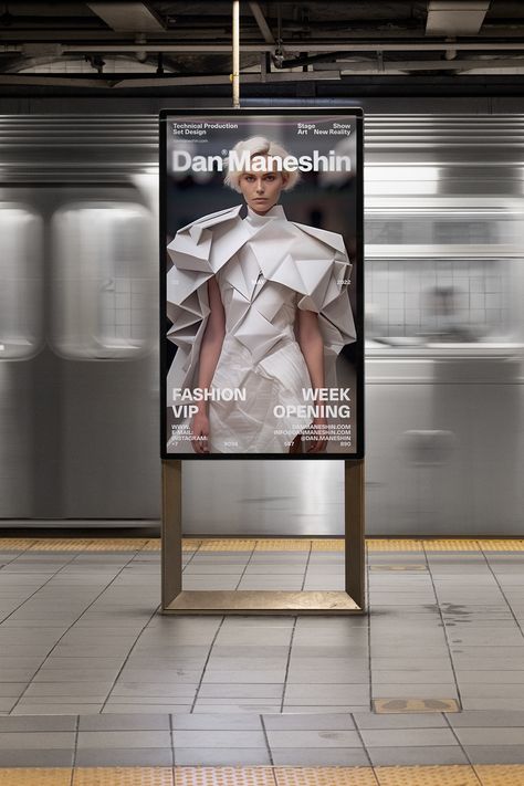 Creative Mockup Design, Billboard Layout, Fashion Billboard, Fashion Web Design, Fashion Website Design, W Design, Billboard Design, Brand Communication, Social Media Design Inspiration