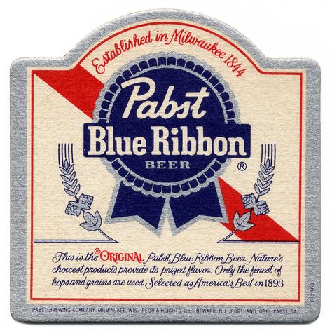 Explore Bart&Co.'s photos on Flickr. Bart&Co. has uploaded 6494 photos to Flickr. Pbr Beer, Vintage Beer Signs, Pabst Blue Ribbon Beer, Beer Advertising, Beer Ad, Bar Coasters, All Beer, Beer Caps, Pabst Blue Ribbon