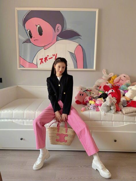 Hana Lin, Look Office, Causual Outfits, Pink Outfits, 가을 패션, Fancy Outfits, Pink Outfit, Korean Outfits, Soft Girl