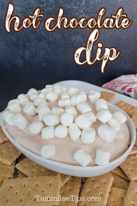 Easy 3 ingredient hot chocolate dip recipe that takes minutes to prepare. The perfect holiday dessert dip for parties and events. Hot Chocolate Dip Recipe, Hot Chocolate Dip, Dip For Parties, Chocolate Dip Recipe, Bourbon Whipped Cream, Cake Batter Dip, Warm Soup Recipes, Chocolate Dip, Dessert Dip