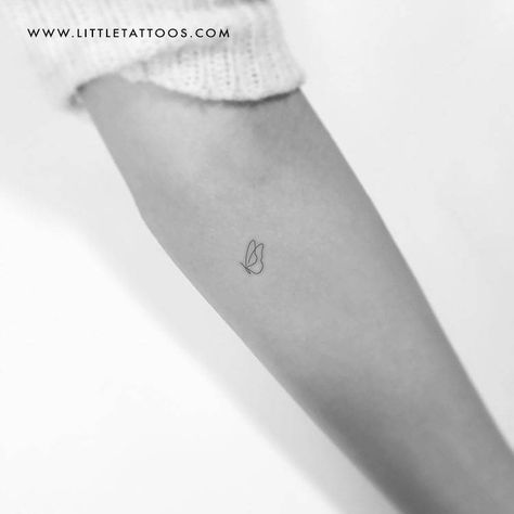 One Line Butterfly, Disney Tattoos Quotes, Butterfly Temporary Tattoo, Continuous Line Tattoo, Line Butterfly, Mo Ganji, Tattoos Quotes, Crystal Tattoo, Butterfly Tattoos