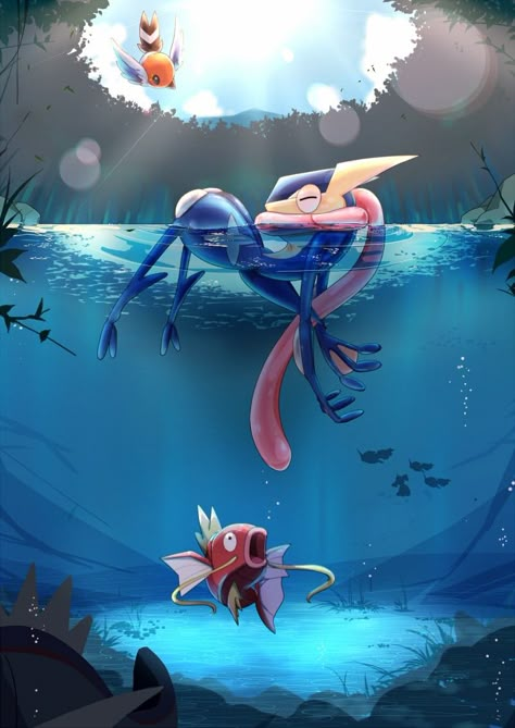 Greninja Art, Goofy Pokemon, Greninja Pokemon, Pokemon Greninja, Ash Greninja, Fan Pokemon, Wallpaper Pokemon, Cute Froggy, Pokémon Wallpapers