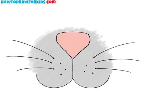 how to draw a cat nose and whiskers and color Cat Nose Makeup, Drawing Nose, Draw Cat, Draw A Cat, Animal Noses, Nose Makeup, Cat Nose, Sketching Tips, Draw Animals