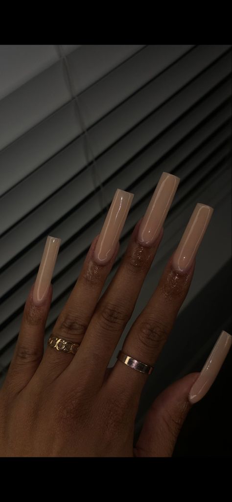 Nude Tapered Square Nails Nude Tapered Square Nails, Tapered Square Nails, Tapered Square, Square Nails, Nude Nails, Beauty Nails, Square, Nails, Beauty