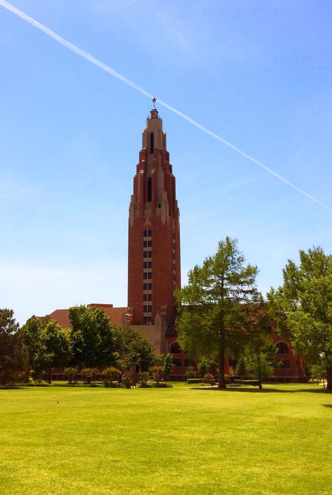 Oklahoma City University, Gold Star Building September Collage, Oklahoma State University Dorm, Oklahoma State University Softball, Oklahoma City University, Southeastern Oklahoma State University, College Aesthetic, University Of Oklahoma, Grad Photos, Gold Star