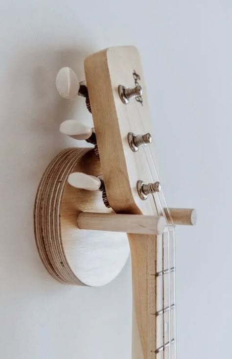 Guitar Hanging Ideas, Ukulele Wall Mount, Guitar Mount, Guitar Storage, Guitar Wall Hanger, Guitar Display, Guitar Stands, Guitar Kids, Guitar Hanger