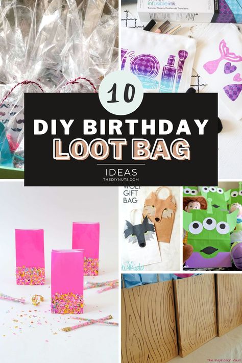 Diy Loot Bag Ideas, Birthday Loot Bag Ideas, Cheap Party Bags, Diy Birthday Treats, Diy Loot Bags, Loot Bag Ideas, Birthday Party Gift Bag Ideas, Dollar Tree Gift Bags, Diy Goodie Bags