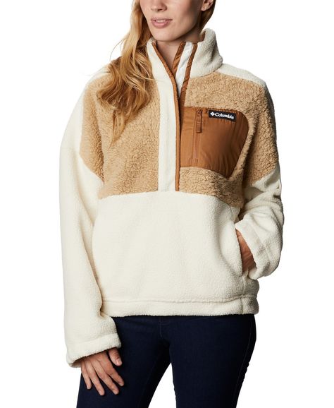 10 Clothing Items You Need for This Winter Sherpa Pullover Outfit, Sherpa Sweater, Pullovers Outfit, Womens Sherpa, Diy Vetement, Pattern Inspiration, Sherpa Pullover, Cropped Pullover, Columbia Jacket