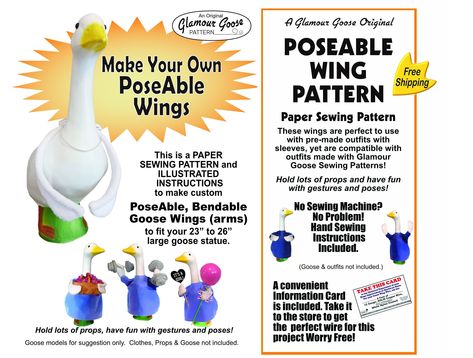 Lawn Goose Wings Pattern, Poseable Wings Pattern, Porch Goose Wings Pattern - Etsy Canada Porch Goose Clothes Patterns, Porch Goose, Goose Clothes, Diy Wings, Paper Sewing Patterns, Clothes Sewing Patterns, Star Patterns, Clothing Patterns, Hand Sewing