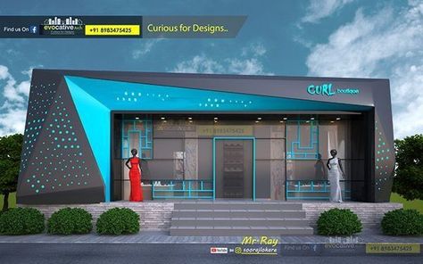 Commercial Design Exterior Architecture, Acp Exterior Design, Shop Exterior Design, Factory Facade Design, Architecture Advertising, Retail Facade, Commercial Design Exterior, Factory Architecture, Cladding Design