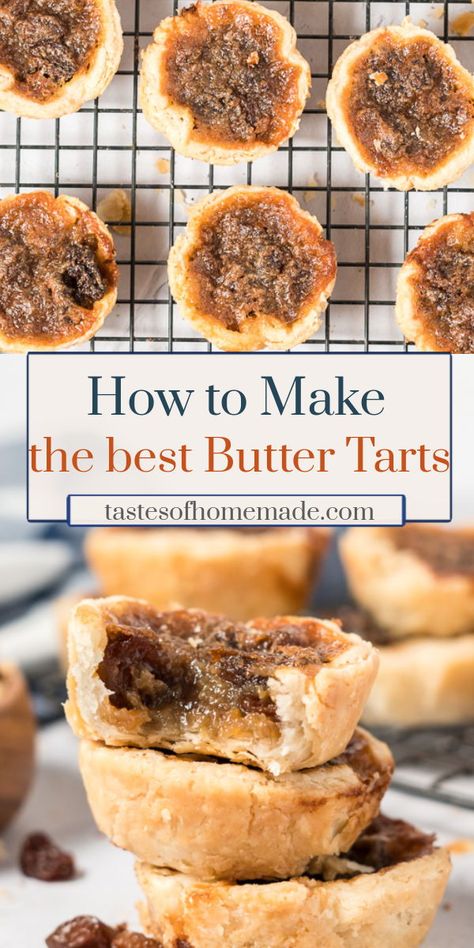 Best Butter Tarts, Best Butter Tart Recipe, Butter Tart Squares, Canadian Butter Tarts, Brown Sugar Butter, Biscuits Graham, Christmas Baking Recipes, Butter Tarts, Best Butter