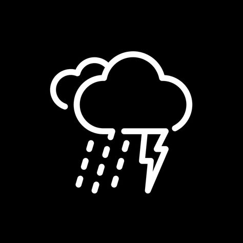 Black Weather Icon, Sticker Bomb Wallpaper, Weather App Icon, App Themes, White Icons, Black App, Weather Icons, Iphone Home Screen Layout, Sticker Bomb