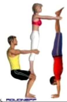 Yoga Challenge For 3 People, Yoga 3 People, 3 Person Yoga Poses Easy, 3 People Yoga Poses, Three Person Yoga Poses, Partner Tricks, 3 Person Yoga Poses, Two Person Yoga Poses, Two Person Yoga