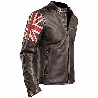 Racer Leather Jacket, Cafe Racer Leather Jacket, Vintage Cafe Racer, Motorcycle Jackets, Uk Flag, Distressed Jacket, Men's Leather Jacket, Real Leather Jacket, Motorcycle Leather