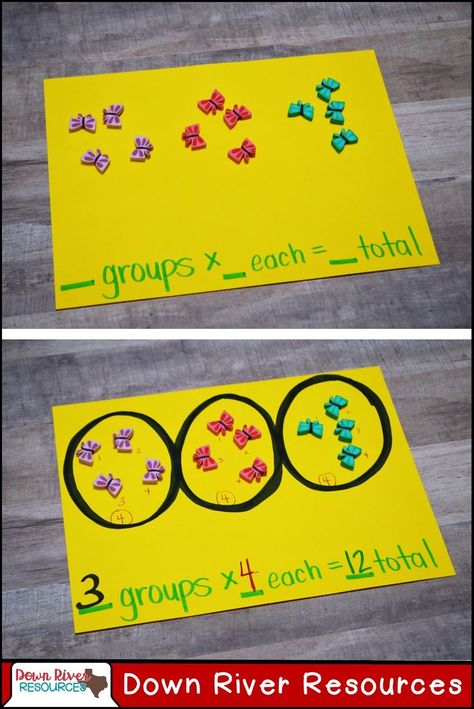 Unitizing can help second grade students learn contextual multiplication and division in the math classroom. Teaching Division, Multiplication And Division Worksheets, Division Activities, Multiplication Activities, Math Addition Worksheets, Teaching Multiplication, Division Worksheets, Math Division, Work Sheet