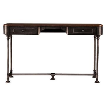 Decorative Fireplace Ebony Heather 42 Black Office Furniture, Metal Writing, Contemporary Writing Desk, Wood And Metal Desk, Industrial Style Desk, Drawer Wood, Multipurpose Table, Home Office Table, Industrial Desk