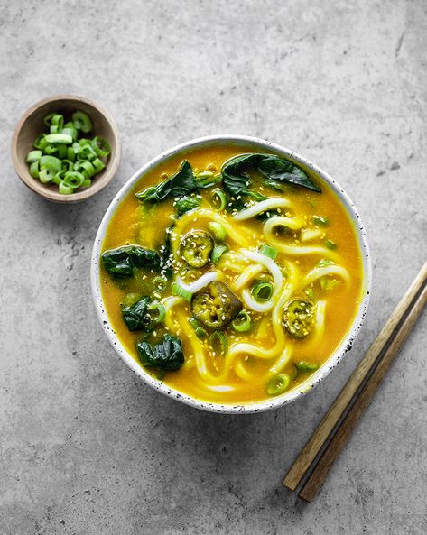 Pumpkin Noodle Soup, Miso Udon Noodle Soup, Japanese Udon Soup, Udon Soup Vegetarian, Simple Udon Soup, Tofu Udon Soup, Soup With Pumpkin, Pumpkin Noodles, Japanese Vegan