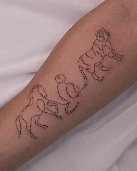 Single Line Family Zodiac Signs Signs Tattoo, Wine Tattoo, Line Drawing Tattoos, One Line Tattoo, Cute Simple Tattoos, Japanese Flower Tattoo, Tattoo Salon, Monkey Tattoos, Single Line Tattoo