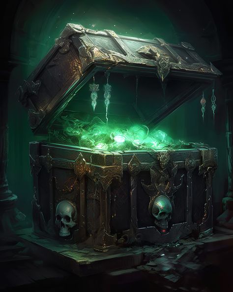 Treasure Chests, Mystical Places, Heroic Fantasy, Old Chest, Fantasy Props, Art Theme, Fantasy Setting, Spooky Scary, Dark Souls