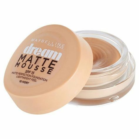 Mousse foundation Dream Matte Mousse, Maybelline Dream Matte Mousse, Mousse Foundation, Spf 15, Bb Cream, Womens Fashion Casual, Highlighter, Maybelline, Beauty Health